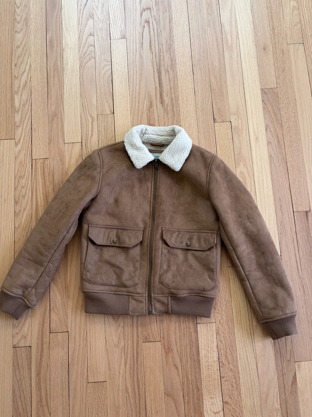 Levi Suede Aviator Bomber Jacket